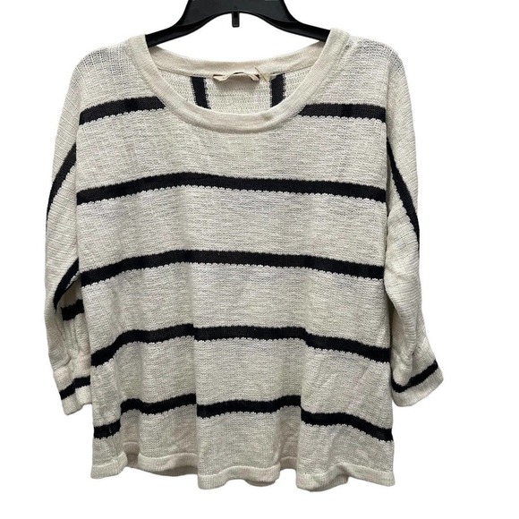 Soft Surroundings Womens Sweater Sz XL Knit Striped Venice Sweater Rayon Dolman - Picture 1 of 8
